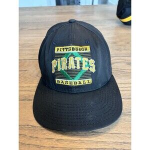 Vintage Pittsburgh Pirates Hat The Game Snapback Baseball Cap Black Diamond